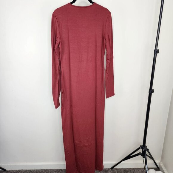 NWT Reformation Tommie Knit Maxi Dress Chianti/Wine Medium - Picture 10 of 15